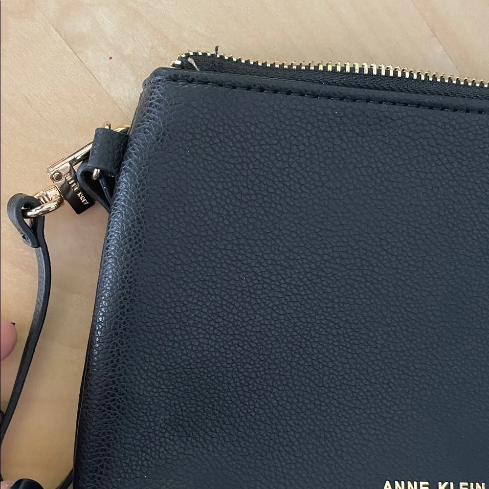 Anne Klein Black Wristlet Clutch
